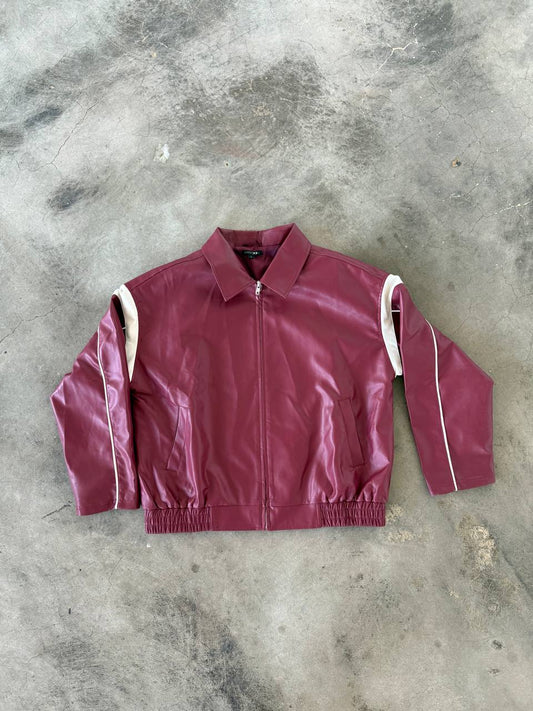 Burgundy Racer Jacket